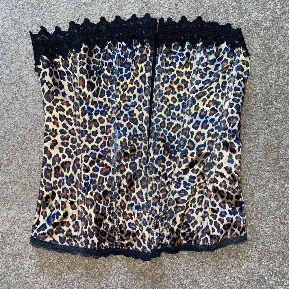 Leopard Print Corset Top